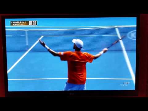 Great point: Monfils and Robert at Australian Open
