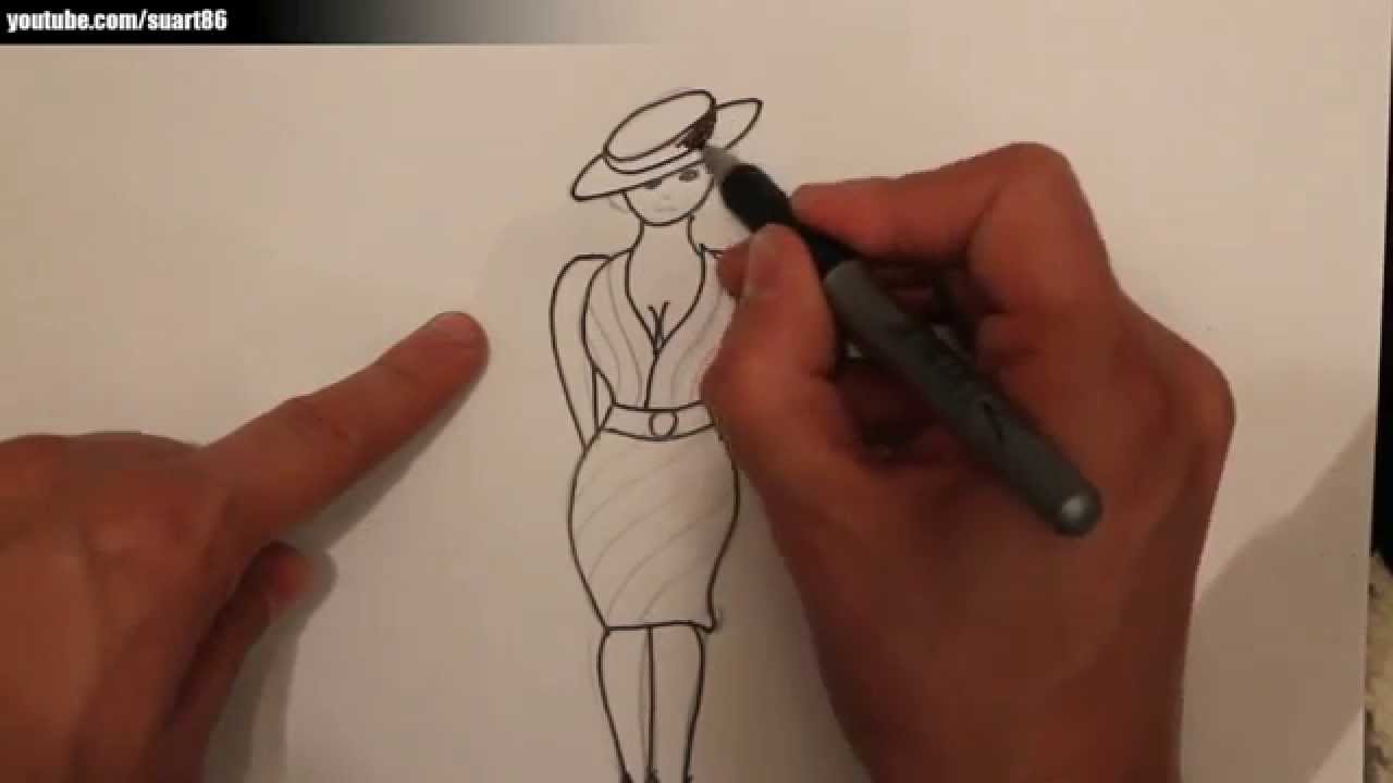 Como dibujar un figurin de moda