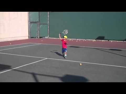 Andre Palmer 4 year old tennis player
