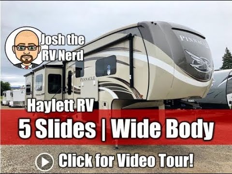 (Sold) 2019 Jayco 38REFS Pinnacle Five Slide Wide Body Rear Living Luxury Fifth Wheel RV