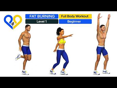 Standing Morning Fat Burning Full Body Workout | Level 1 Beginner #p4p #fatburn #fullbodyworkout