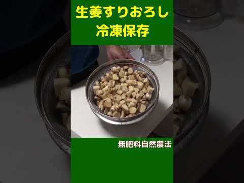 生姜の冷凍:こうやって作る 植物