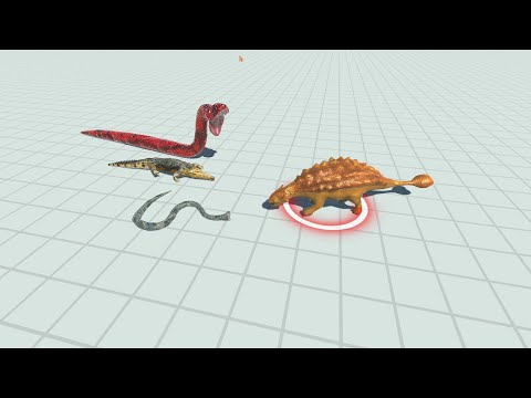 REPTILE TRIO VS EVERY UNIT Animal Revolt Battle Simulator