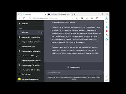 ChatGPT Spirituality ACIM Lesson 195 - Love is the way I walk in gratitude