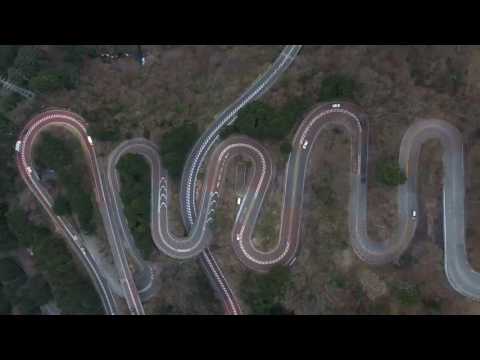 箱根旧東海道 七曲り上空より