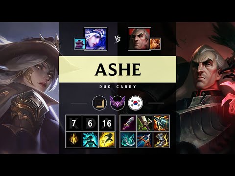 Ashe ADC vs Swain - KR Master Patch 14.22