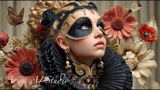 AI fashion＊Echoes of Gold and Ebony