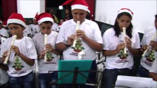preview picture of video 'Apresentação dos alunos da Santa Cecilia com flauta doce'