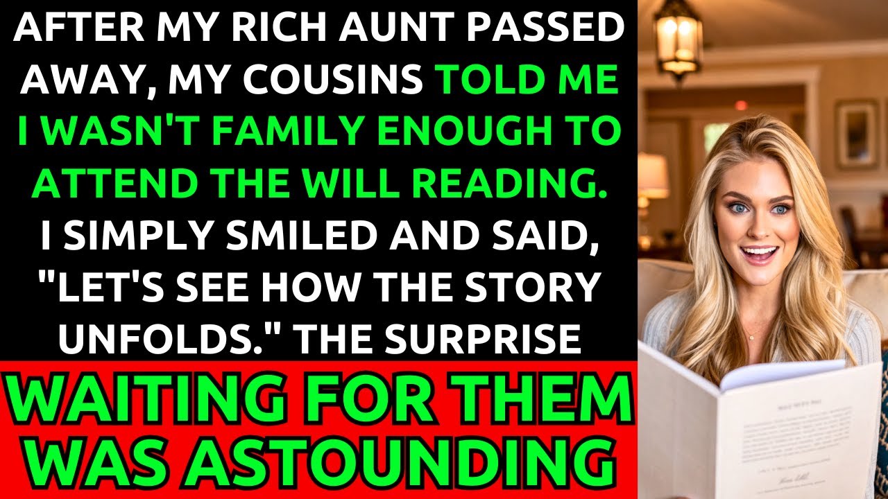 My Rich Aunt Passed Away, and My Cousins Banned Me from the Will Reading