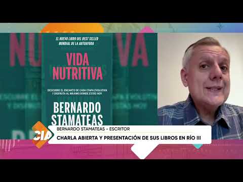 Charla abierta y presentación de sus libros en Río Tercero, Bernardo Stamatea