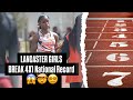 Lancaster Girls Making 4x100 Relay History Fastest Relay Ever Track National Record