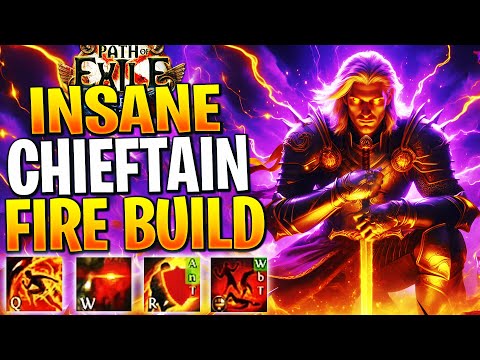 INFINITE DPS RIGHTEOUS FIRE BUILD! PoE Chieftain Build Guide 3.26
