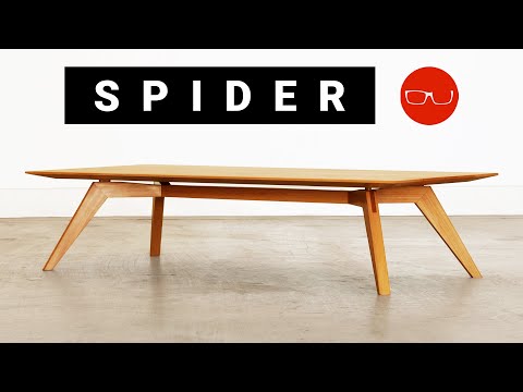 How To Build a Modern Coffee Table (That looks Delicate, but isn't)