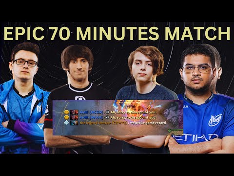 Miracle Dendi Nightfall VS ATF BROKE GAME RECORD!!!