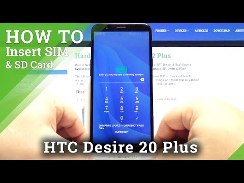 How to Insert SIM & SD Cards in HTC Desire 12 Plus – Find Card Slot