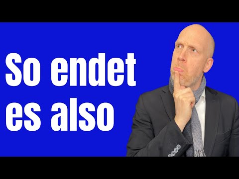 Wie das gute Ende einer Rede klingt - Kaum bekannte Technik