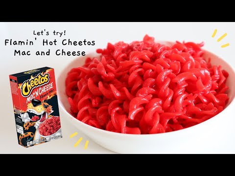 LET'S TRY! FLAMIN' HOT CHEETOS MAC AND CHEESE | SPICY MAC AND CHEESE 🧀