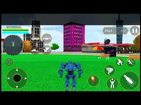 Dragon Robot Police Truck Games - Android Gameplay #5
