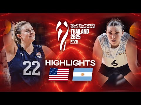 USA 🇺🇸 vs. Argentina 🇦🇷 - Highlights | Women's World Championships 2025