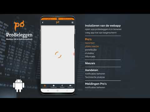 Hoe download ik de ProBeleggen app op mijn android telefoon?