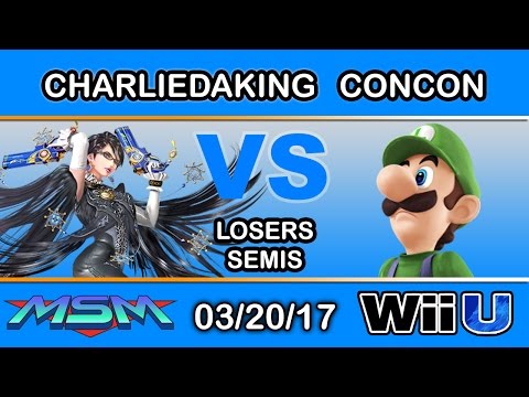 MSM 90 - LH | Charliedaking (Bayo, Sheik) Vs. SS | Mr. ConCon (Luigi) Losers Semis - Smash Wii U