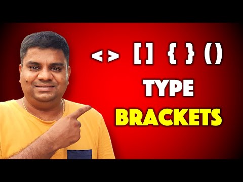 How to Type Bracket in Laptop Keyboard