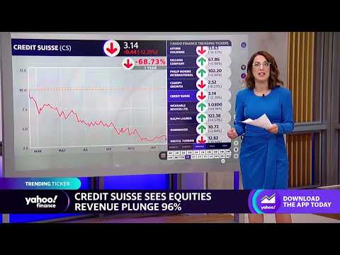 Credit Suisse sees 96% plunge in equity trading revenue, plus other stocks on the move