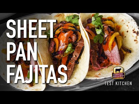 Sheet Pan Fajitas | Flank Steak Marinade Recipe