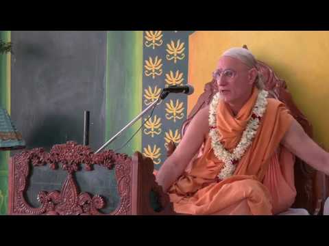 H.H. Bhakti Vidyapurna Swami gave an English S.B. 10.3.9-10 class in Mayapur.