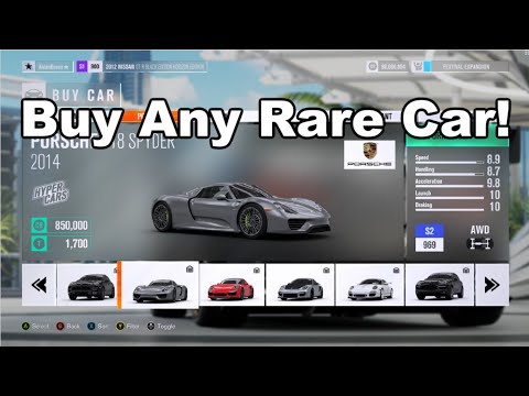 How To Buy All The Rare Cars In Forza Horizon 3 (Mod)