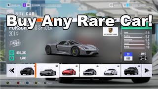 How To Buy All The Rare Cars In Forza Horizon 3 (Mod)