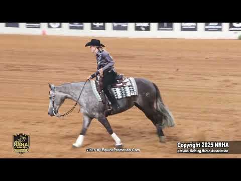 CS Sailor Made Gina Schumacher are your 2025 NRHA L4 Non Pro Futurity Champions with a 221!