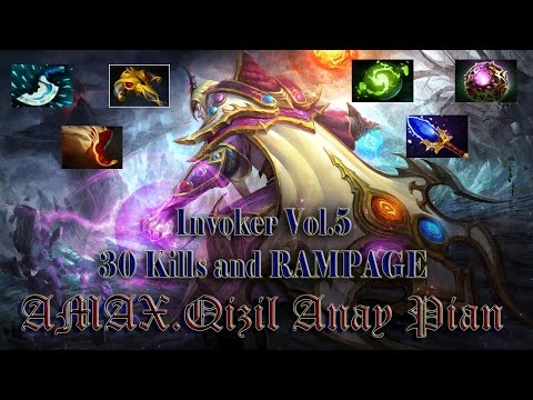 AMAX Invoker Vol.5 30 Kills and RAMPAGE Dota 2 Indonesia (Ranked Match)
