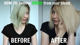 HOW - TO: remove GREEN shade from your Blonde!