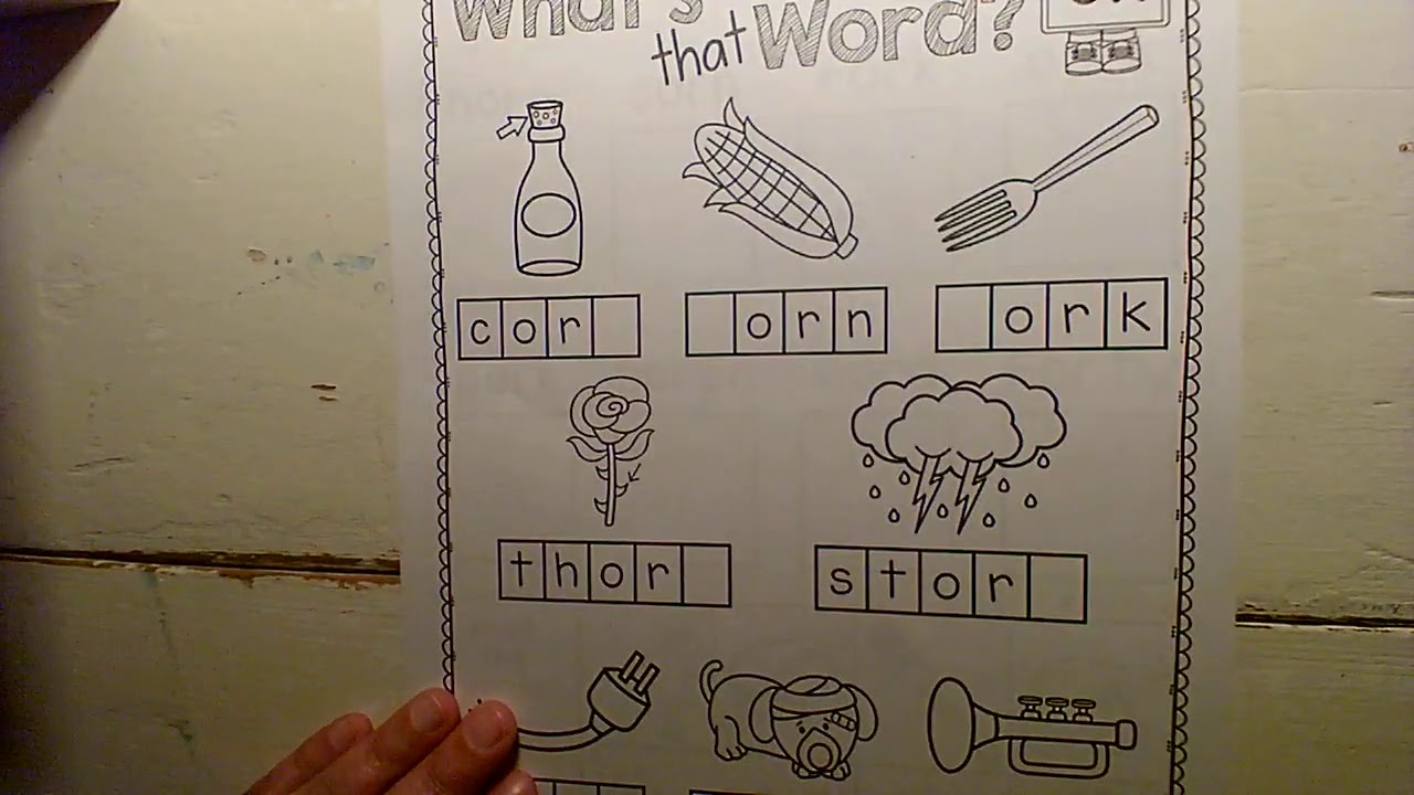 Crazy R or worksheets