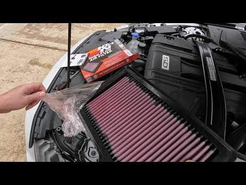 2022 Mustang GT - K&N Air filter install and intake mod