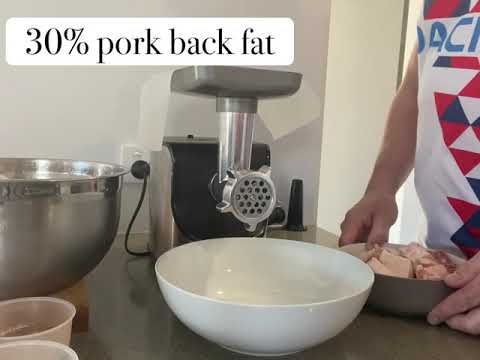 Making Calabrian Salami