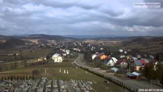 preview picture of video 'Czaszyn TimeLapse - widok na miejscowosc. Bieszczady timelapse -  06.03.2015.'