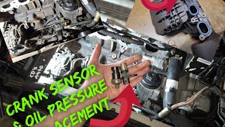 Replaceing Bad Oil Pressure Switch & Crank Sensor on This 2005 Chevy Cavalier 2.24cyl
