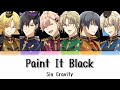 [Tsukiuta] Paint It Black - Six Gravity - Color-coded Lyrics (Kan/Rom)