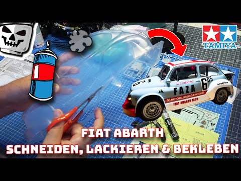 Tamiya Fiat Abarth 1000 Karosserie Schneiden, Lackieren und Bekleben, Step by Step auch für Anfänger