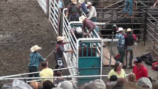 preview picture of video '2009 Troy Fair Bull riding.'