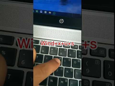 💥Wind+X+U+S💥 // open sleeping mode in laptop✨ 💤 #comp #shortcuts #amazing 😱💯✅