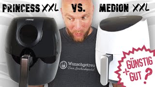 Günstige Heißluftfritteuse Test ► Princess XXL & Medion XXL im direkten Test & Vergleich