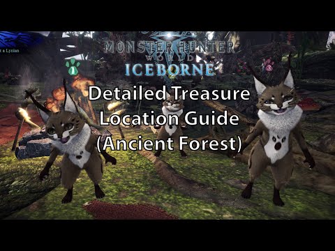 MHW Iceborne Detailed Treasure Location Guide - Ancient Forest