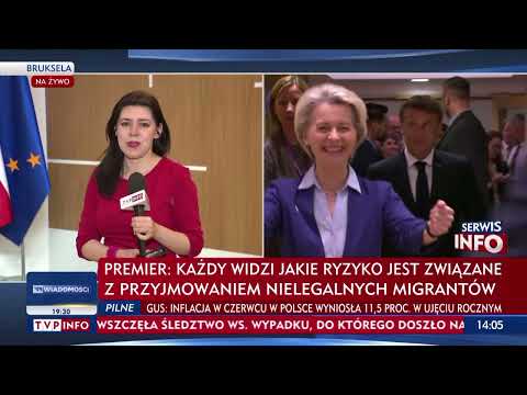 Polski sprzeciw podczas szczytu UE wobec przymusowej relokacji migrantów. Relacja Dominiki Ćosić