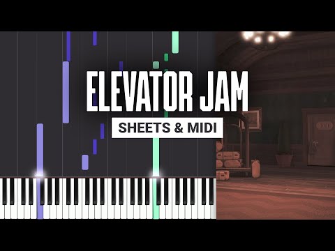 Elevator Jam - Roblox DOORS - Piano Tutorial + MIDI