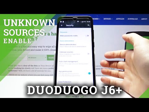 How to Allow Unknown Sources in DUODUOGO J6+ - App Installation