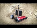 How To Make Mini Road Roller From Cardboard And Coca Cola Cans