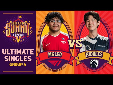 MkLeo vs Riddles - Group A Ultimate Summit 5 - SSBU Singles | Pyra/Mythra vs Kazuya